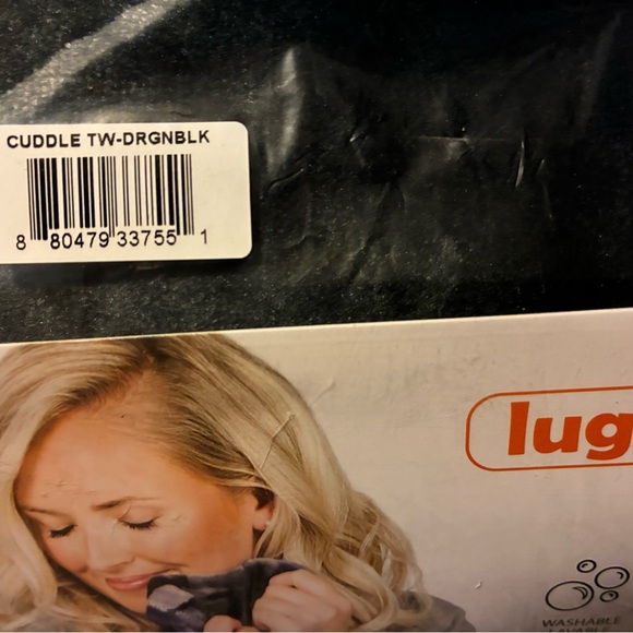 Lug Cuddle Throw Blanket - Dragon Black New - Picture 3 of 4